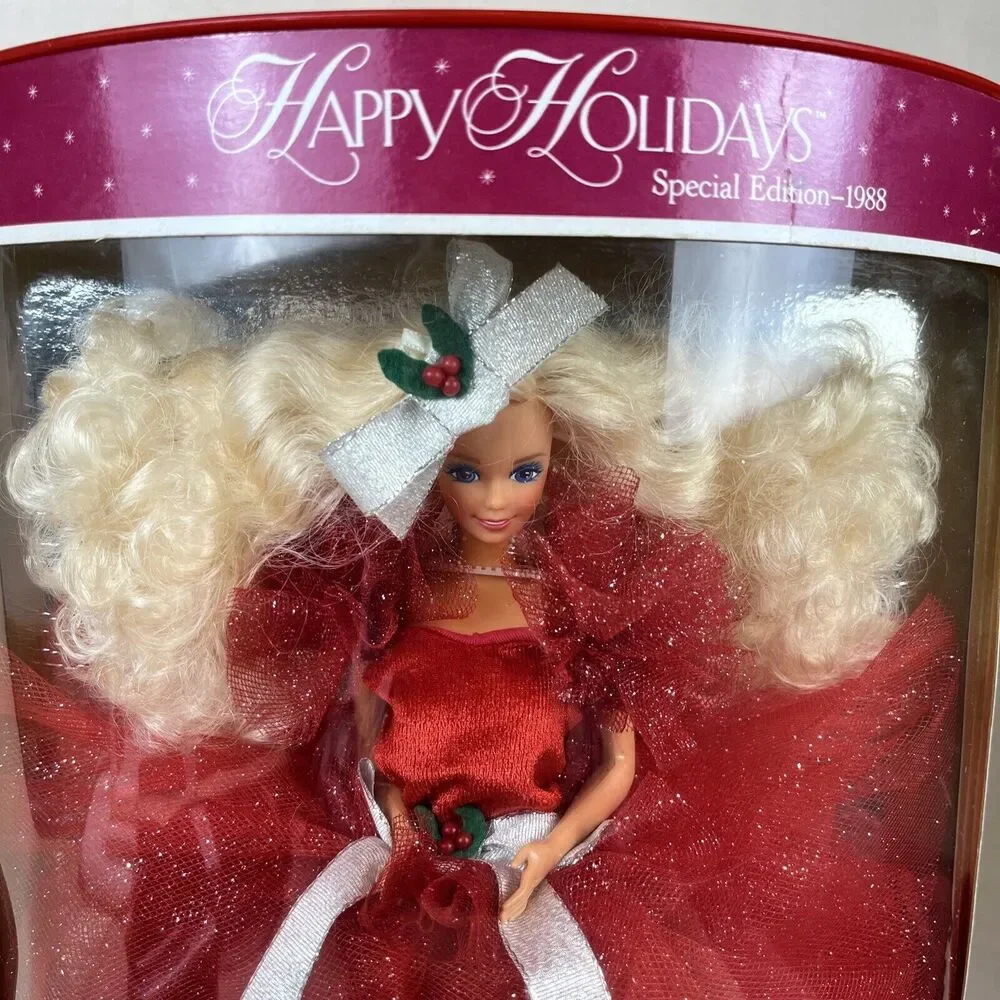 VTG Happy Holidays 1988 Barbie Doll Special First Edition Mattel READ Descriptio